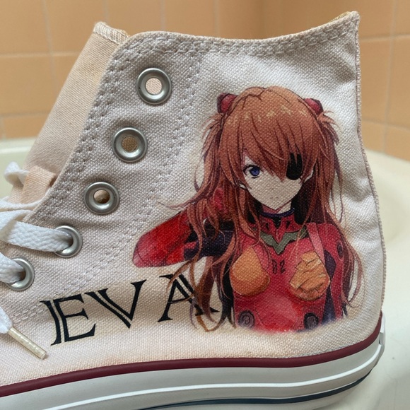 Custom NGE Converse Sneakers! - Picture 4 of 9